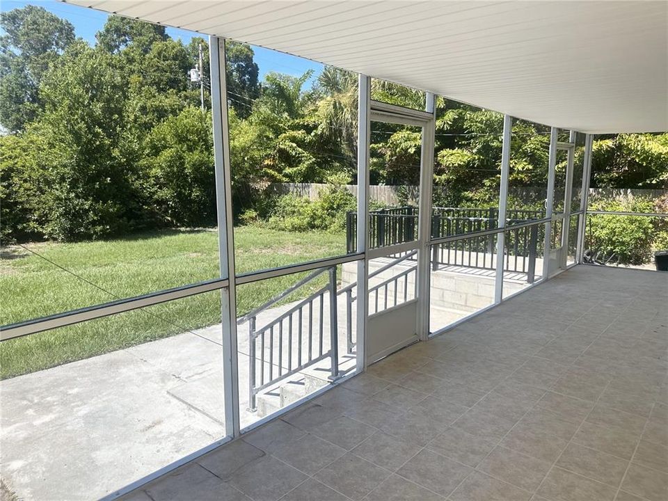 Back enclosed porch