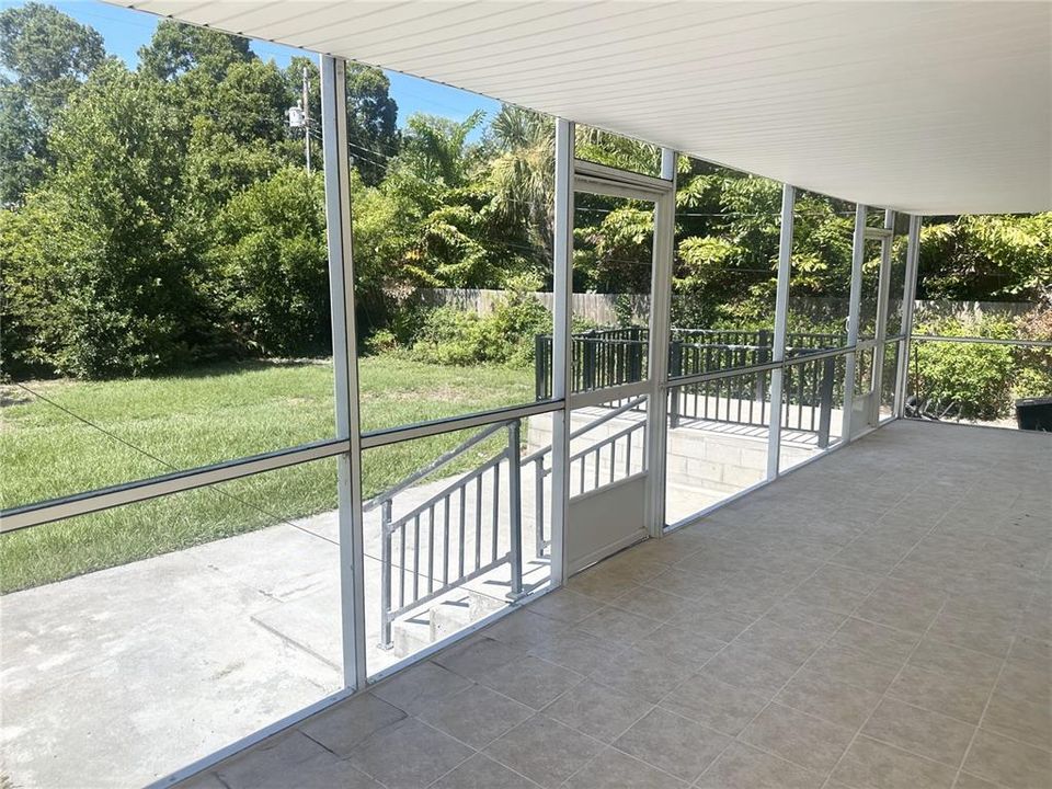 Back enclosed porch