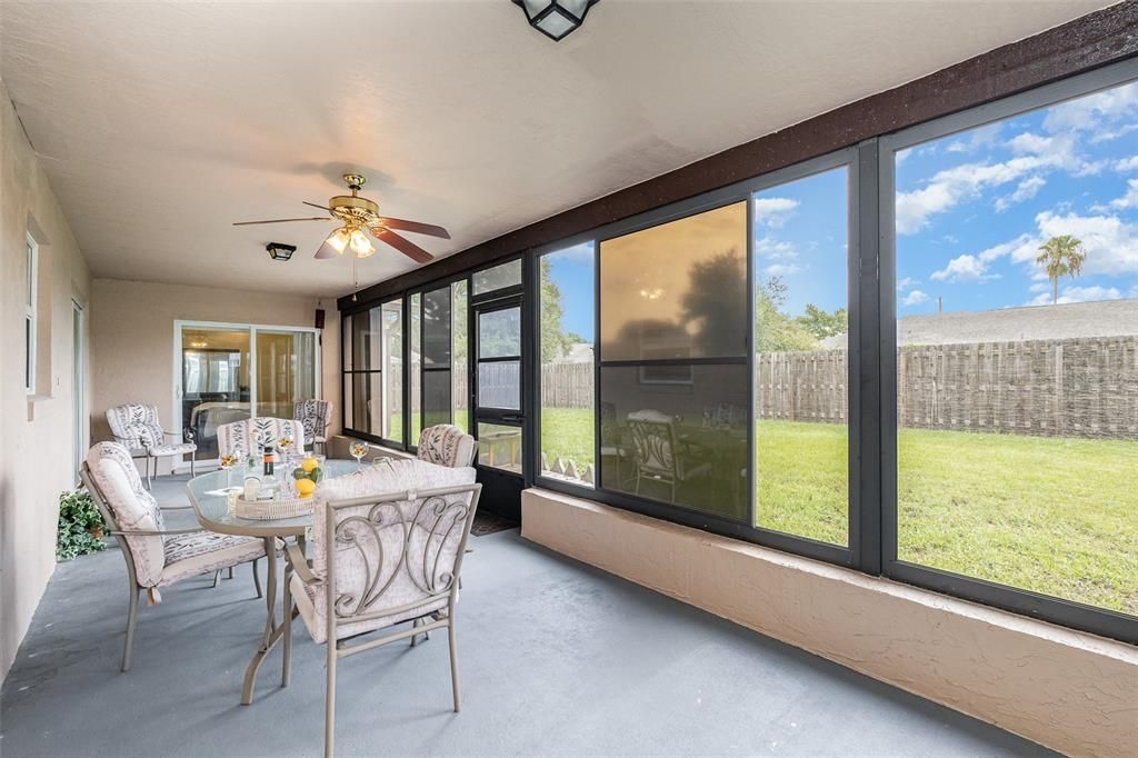 Back porch Vinyl Windows