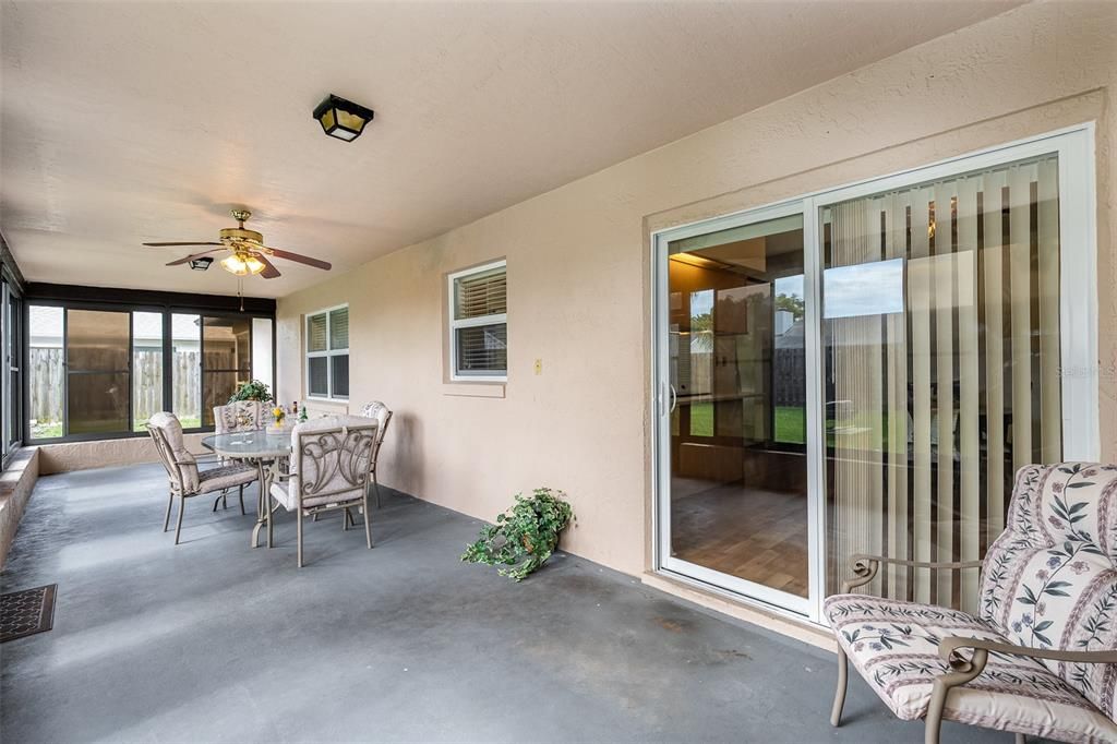 Back porch Vinyl Windows