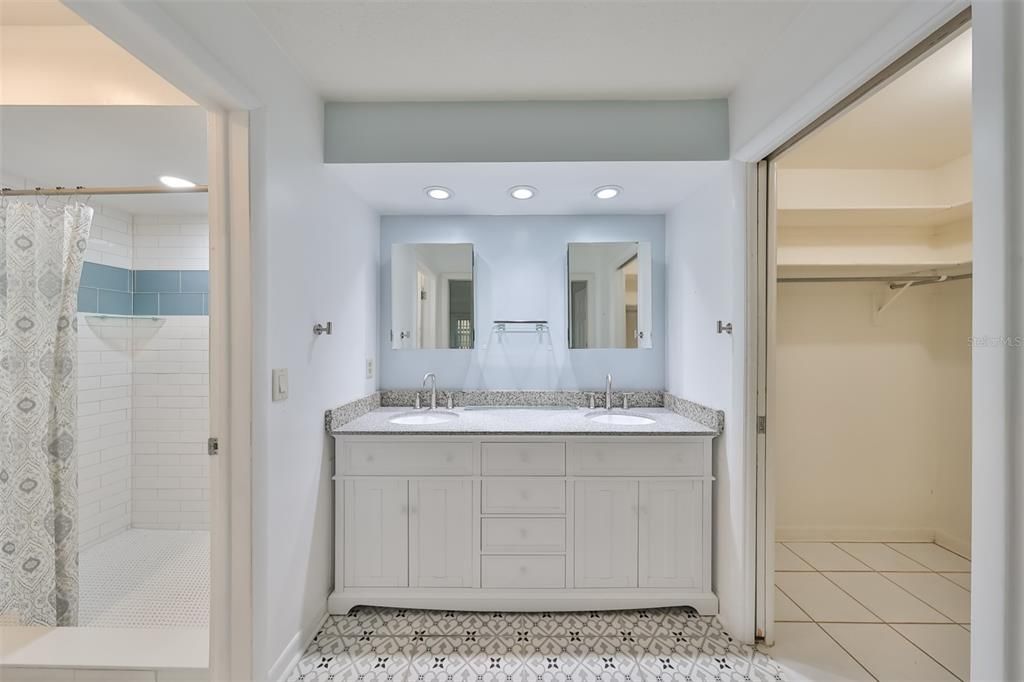 Secondary Bedroom with Two Closets.