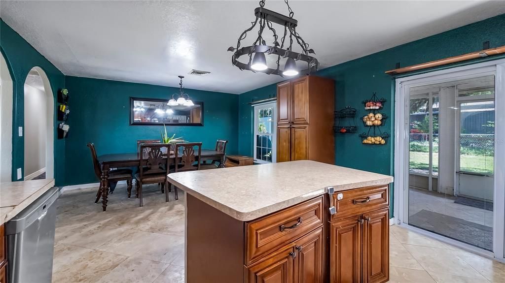 Kitchen and Dining room are spacious.