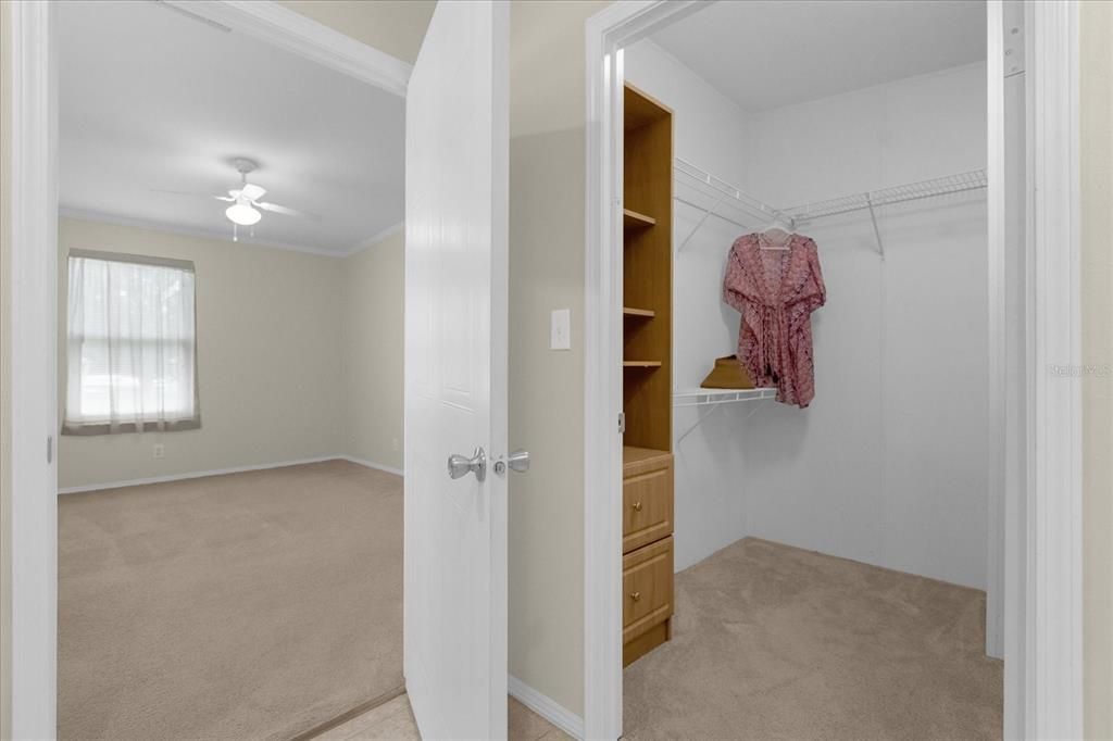 Walk-In Closet in Primary Bedroom