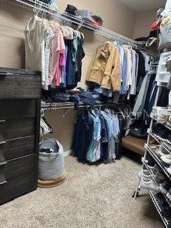 L-shaped master closet