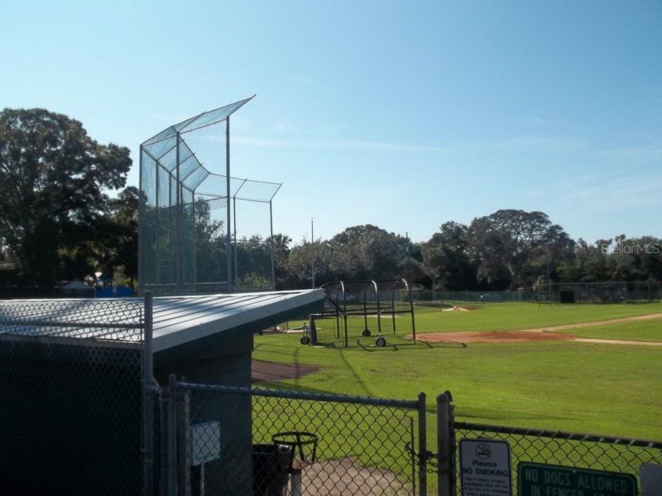 Baseball field across street on 5th St.