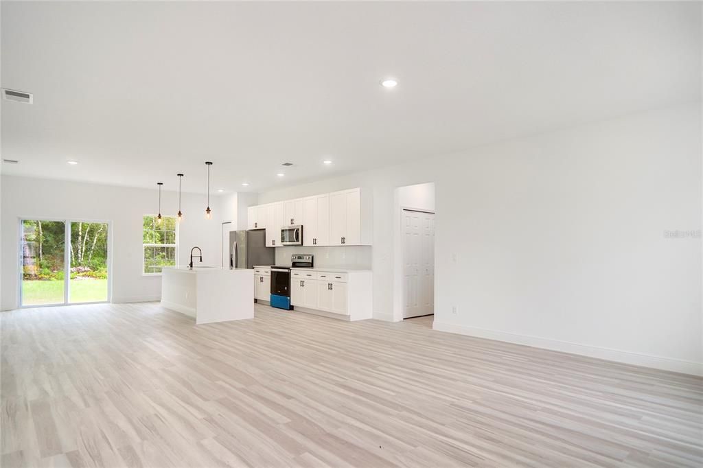 Living-room/kitchen combo