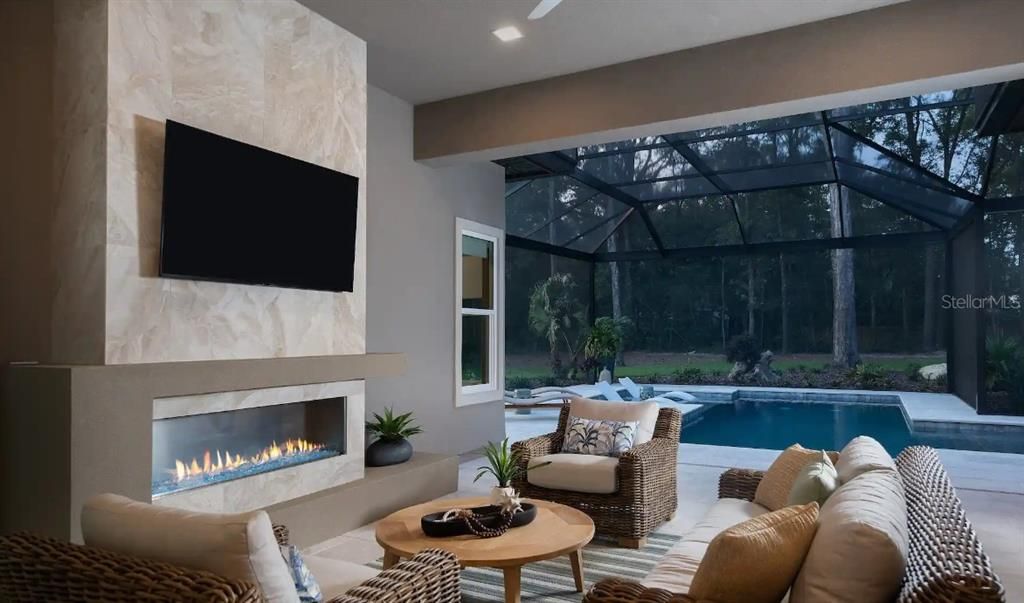 Linear Gas Fireplace