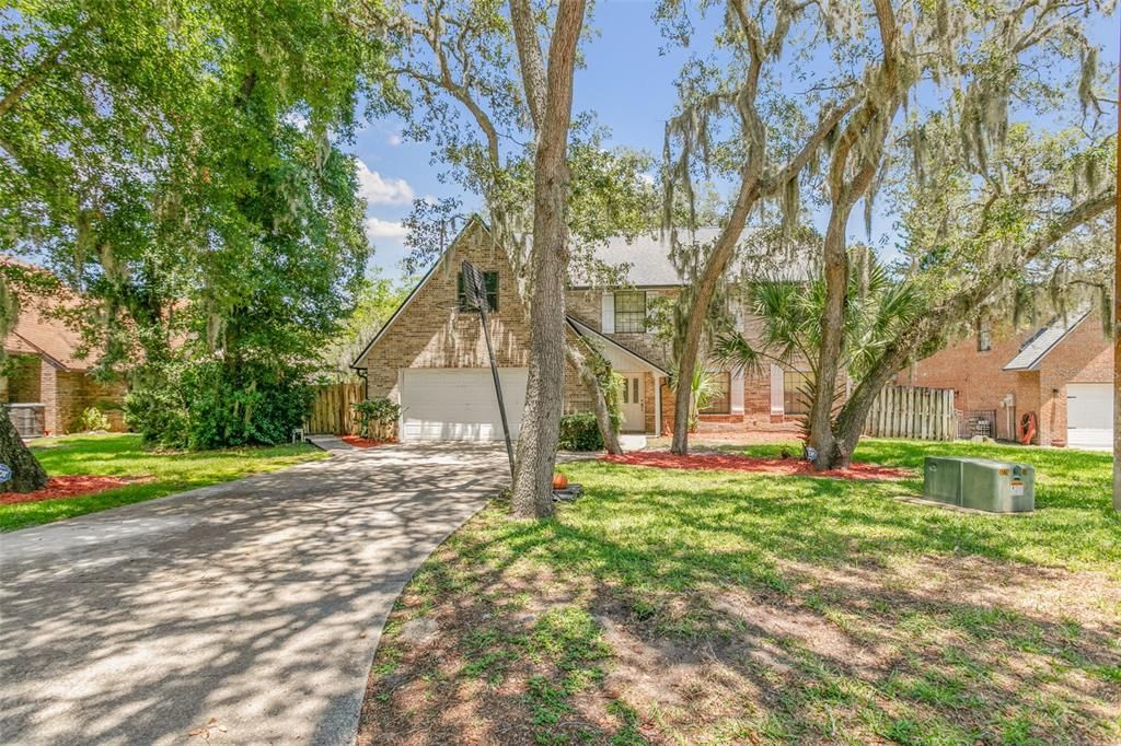 Front of Home with Mature Trees