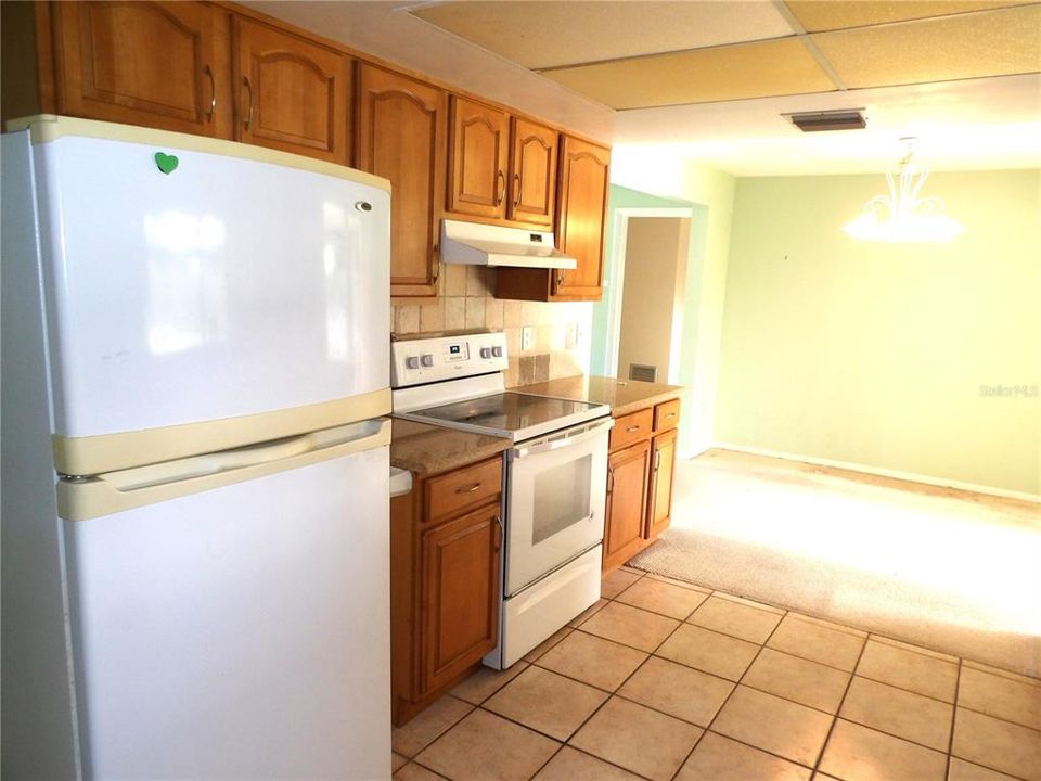 Kitchen With Pass Through To Porch