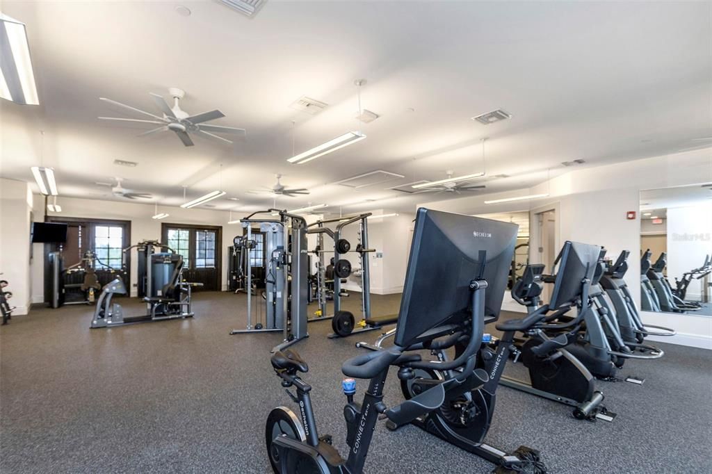 Community cardio and fitness room