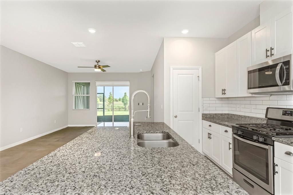 Open Kitchen with lots of natural lighting through out