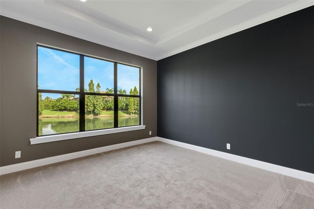 With great views and dramatic contrast wall paint.