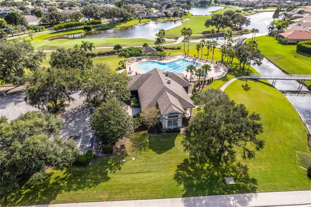 A separate pool and racquet complex for more outdoor fun.