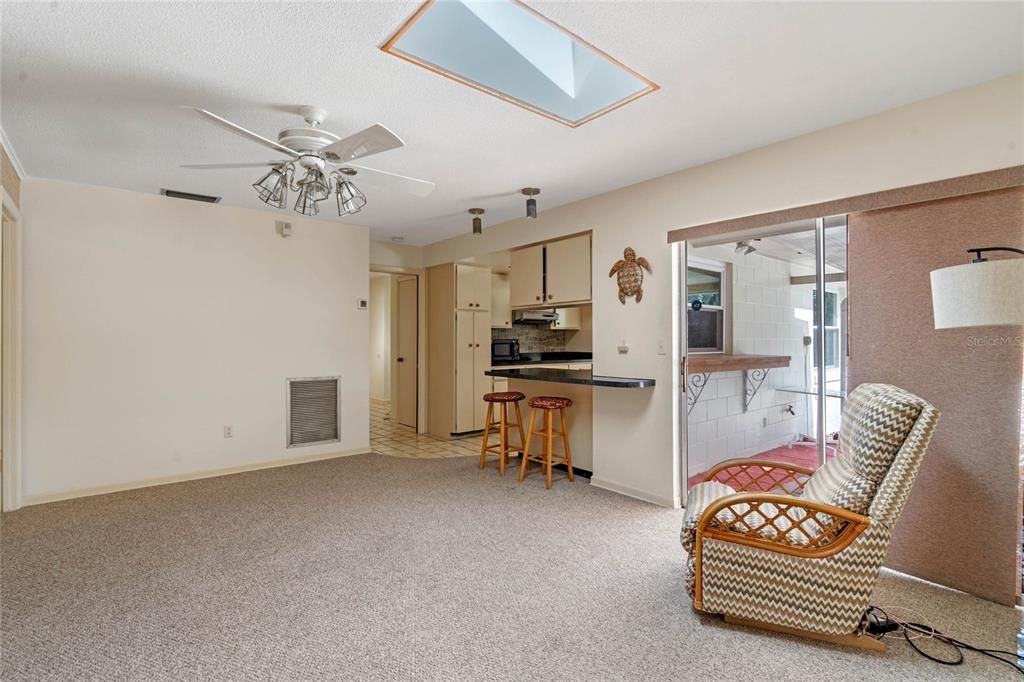 Family Room - overlooking the kitchen and pool.