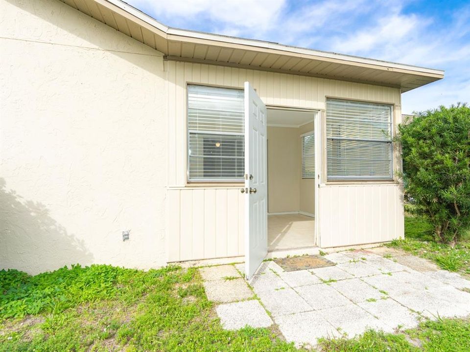 Door to backyard