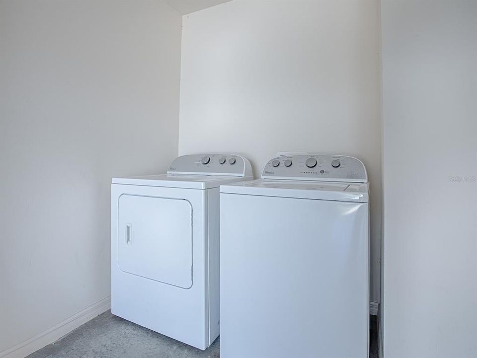 WASHER AND DRYER ARE INCLUDED AND ARE IN THE GARAGE.