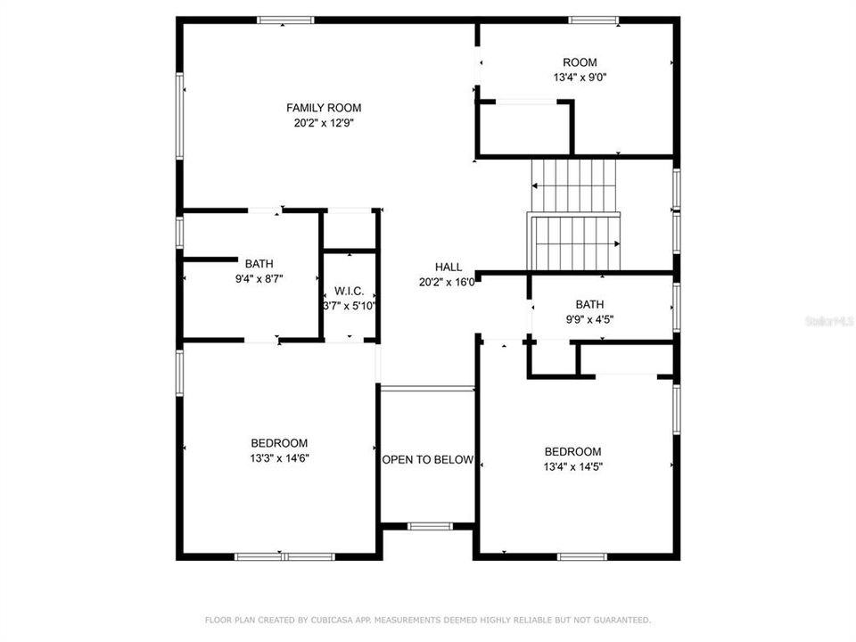 second floor floorpan