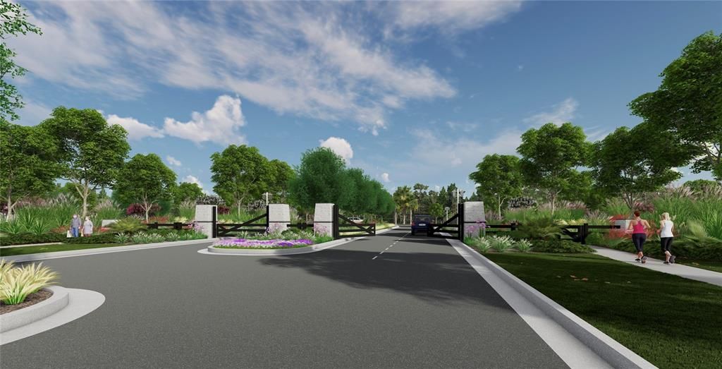 Gated Entrance Rendering