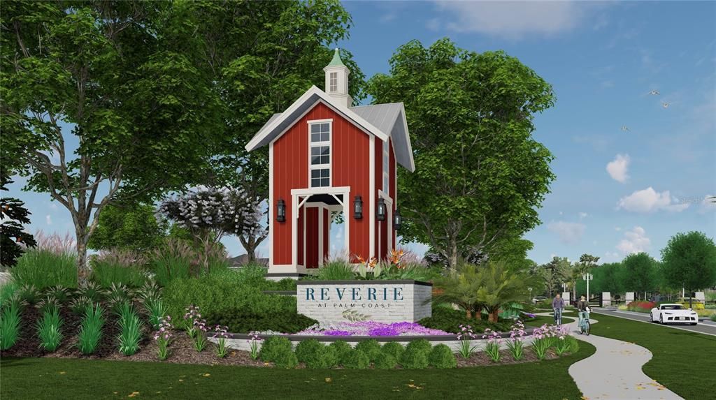 REVERIE at Palm Coast Entrance Rendering