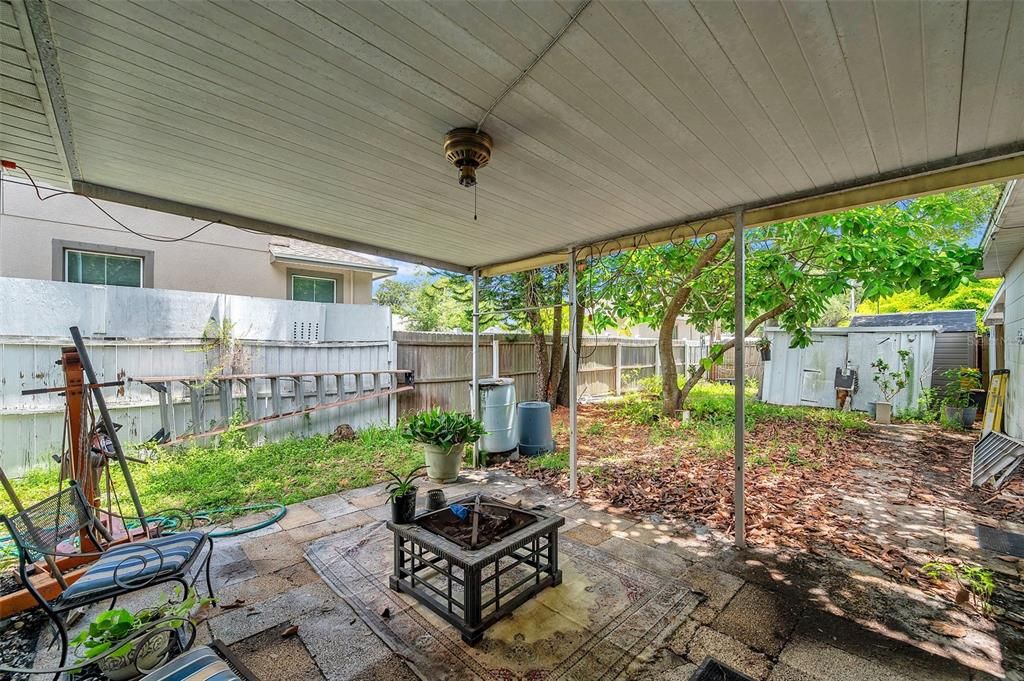 Back Patio and Yard