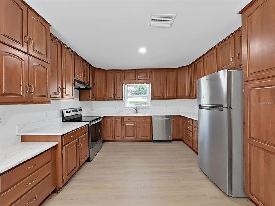 Brand new stainless steel appliances