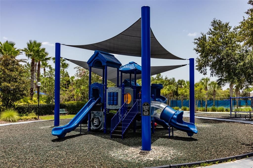 Child-sized basketball court and playground, just a short walk or roll away from 20109 Outpost Point