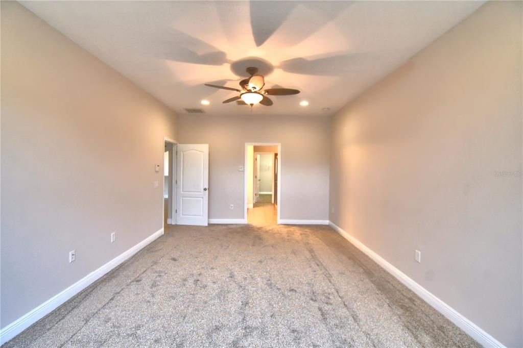 View from windows through Main Bedroom to Main Bath and Closet