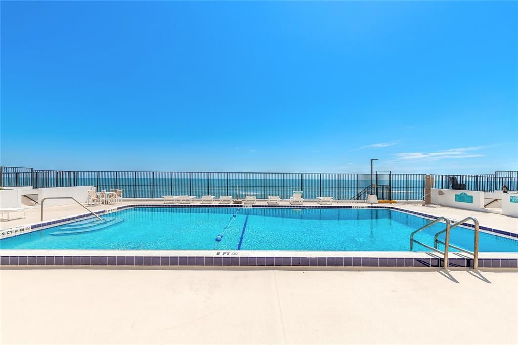 oceanfront pool with beach access