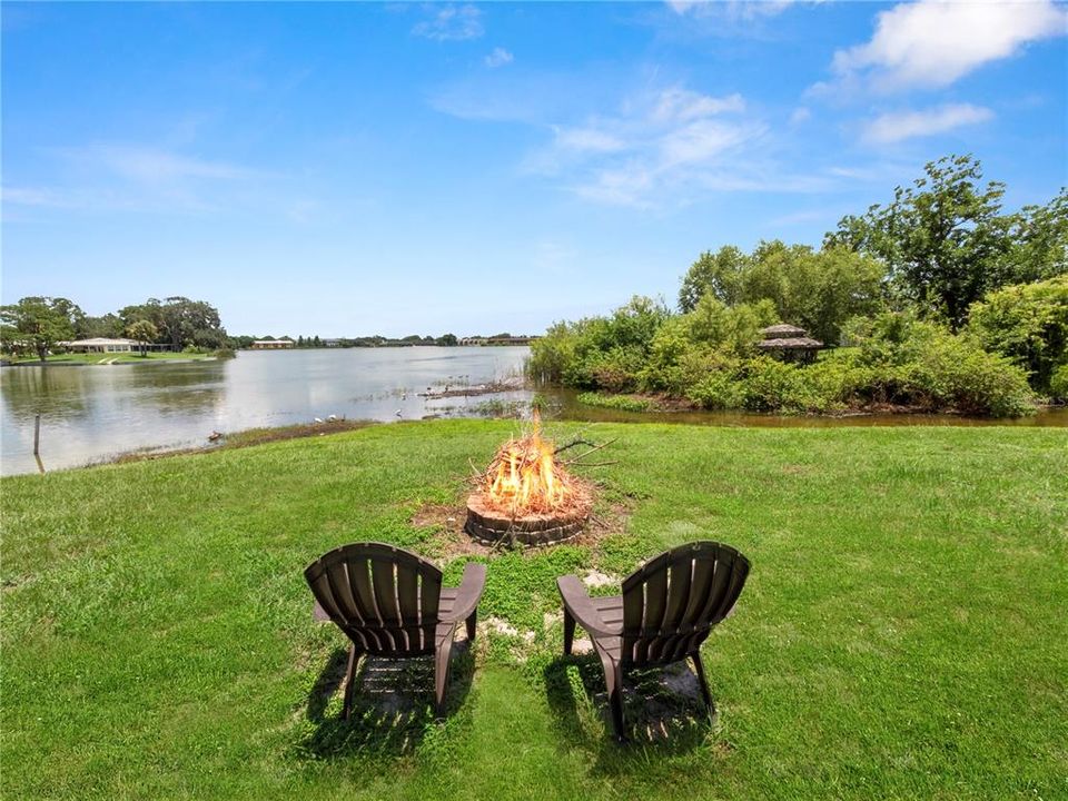 Fire pit View of Lake