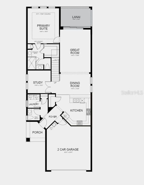 Structural options added:  Tray ceiling package, gourmet kitchen, 8' interior doors and game room.