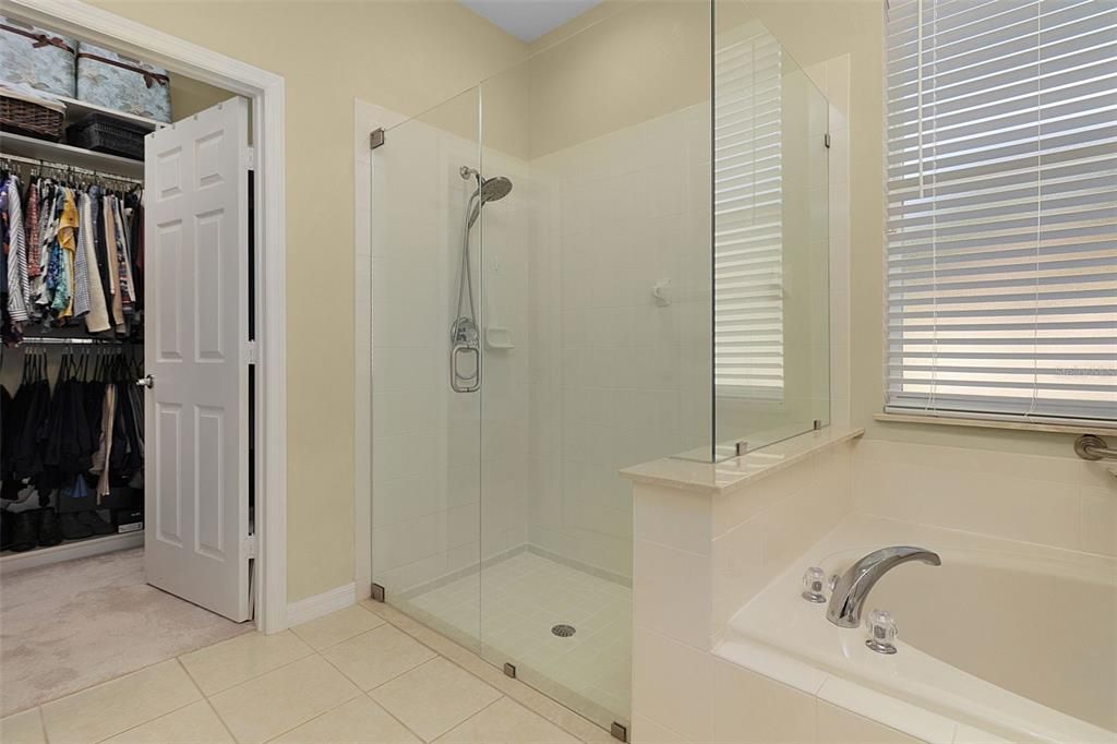 New Shower Enclosure 2024 and soaking tub.