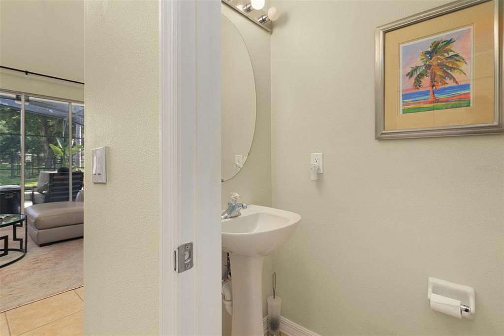 Powder Room on first floor