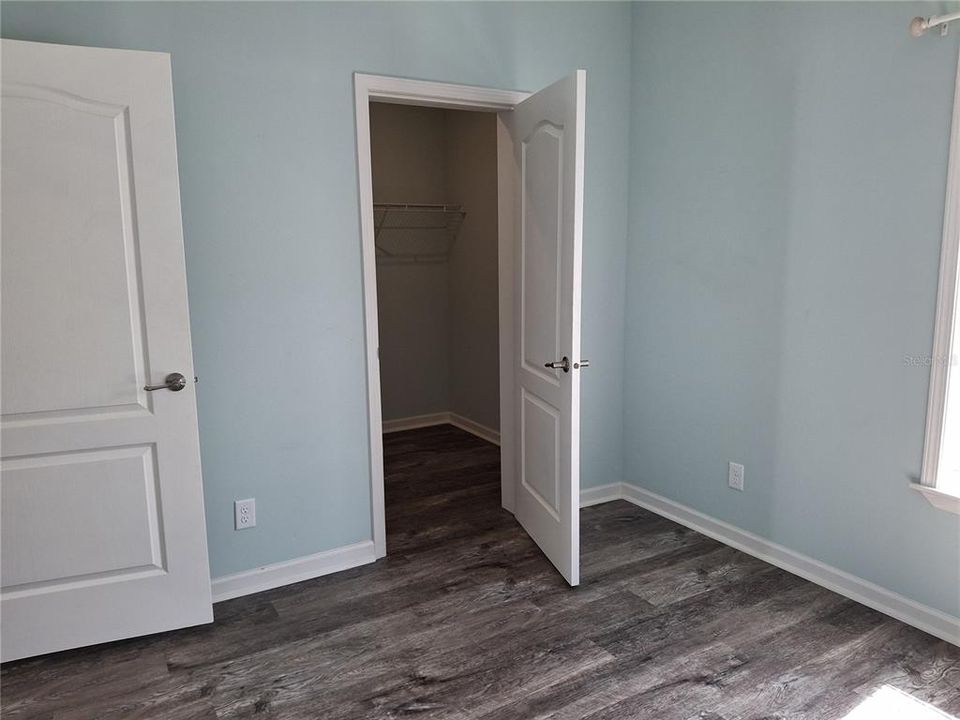2nd bedroom and large walk-in closet