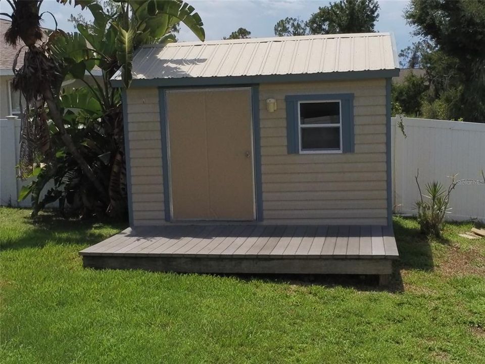 Shed in the backyard