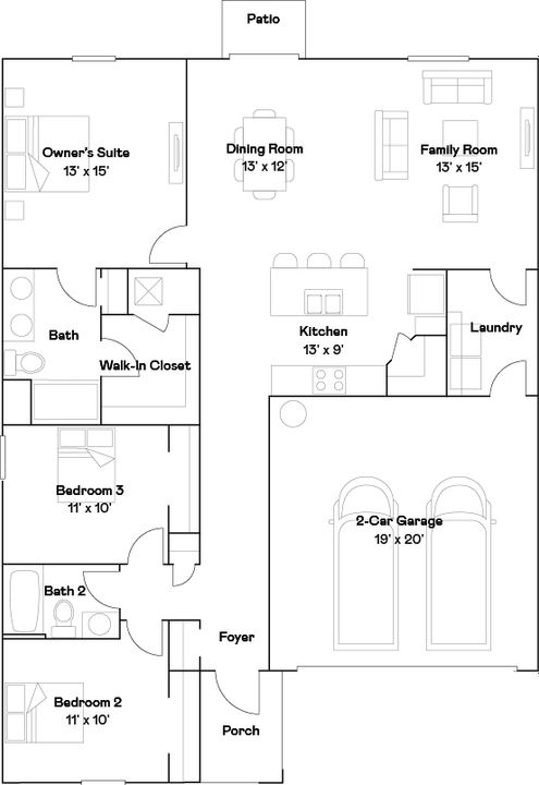 For Sale: $333,485 (3 beds, 2 baths, 1555 Square Feet)