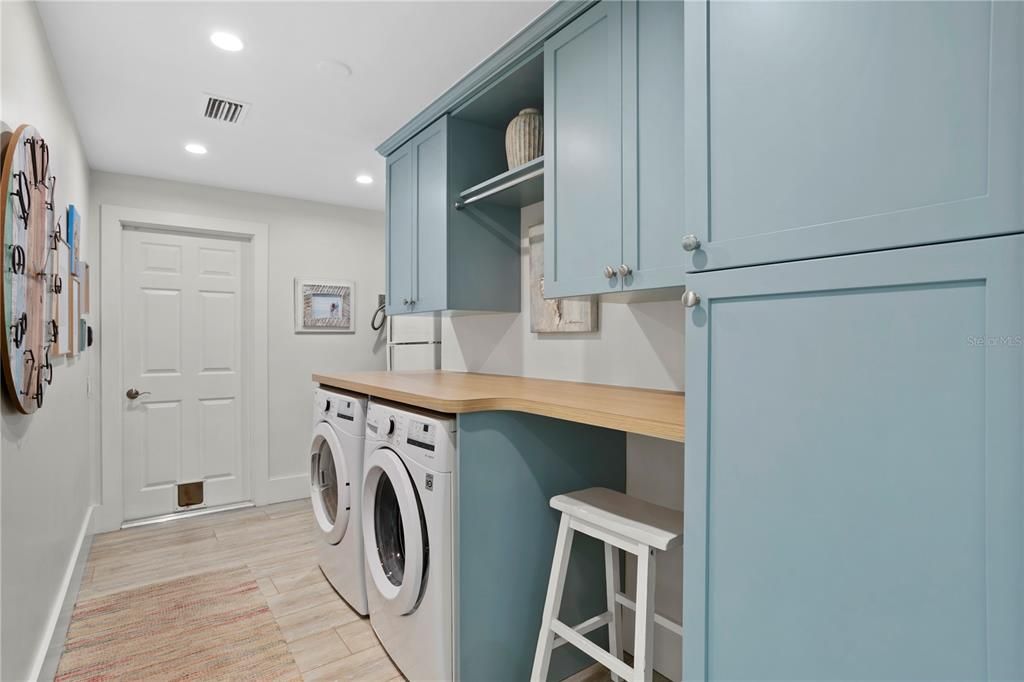 Gorgeous laundry room.  You will want to wash your clothing here!!!