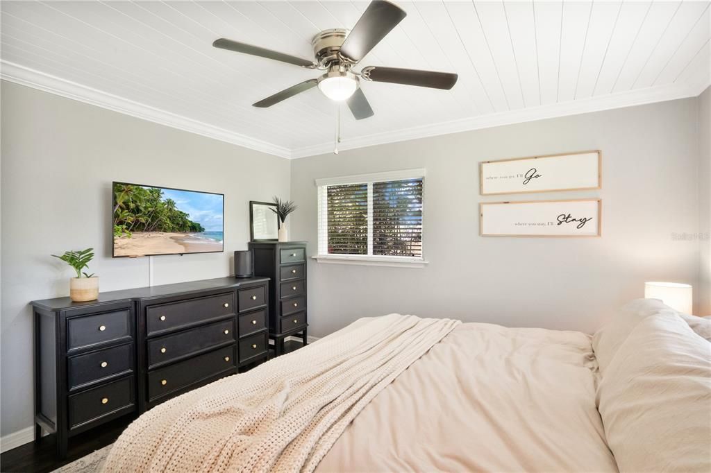 Primary Bedroom with Dual closets leading into Primary Bathroom