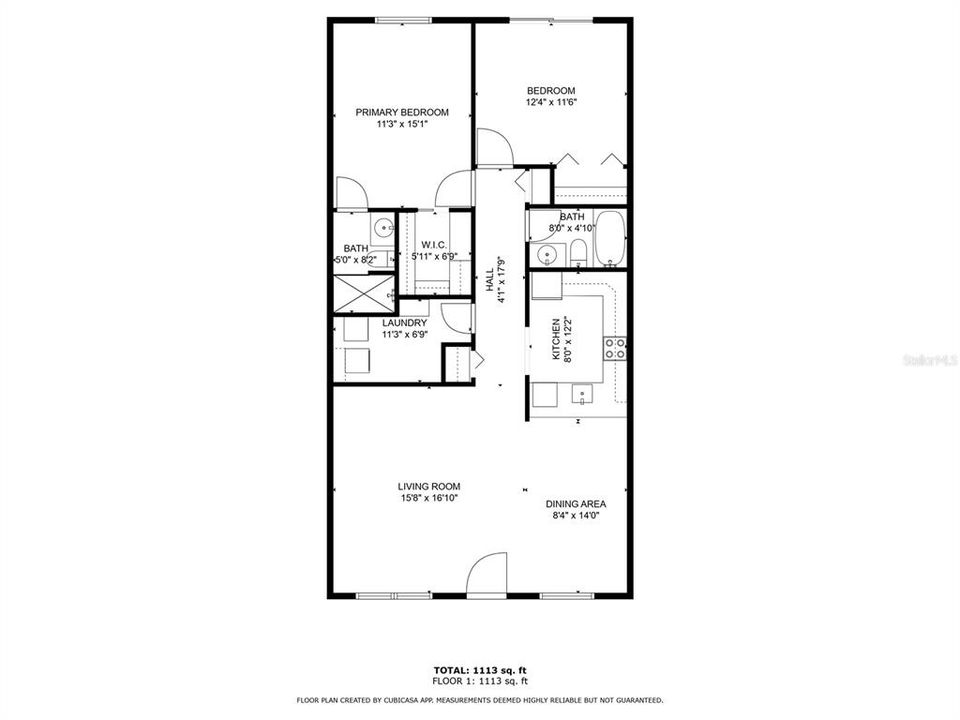 For Sale: $220,000 (2 beds, 2 baths, 1110 Square Feet)