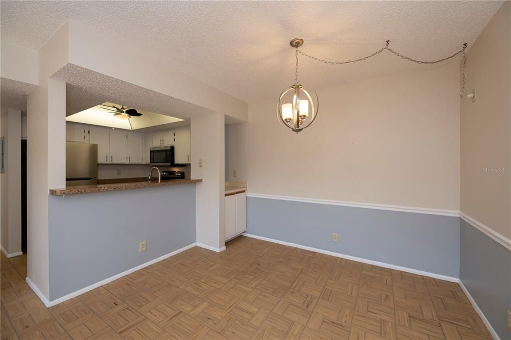 Breakfast/Serving Bar to Dining Area-Extra storage cabinet in Niche