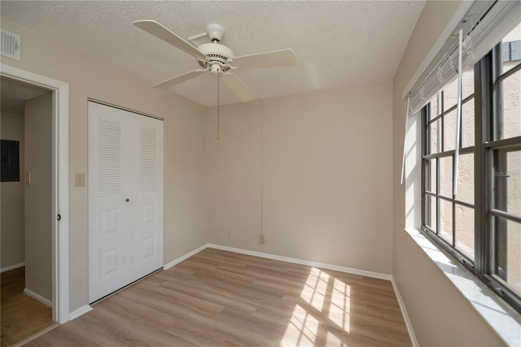 Second Bedroom w/new Luxury Vinyl Floors