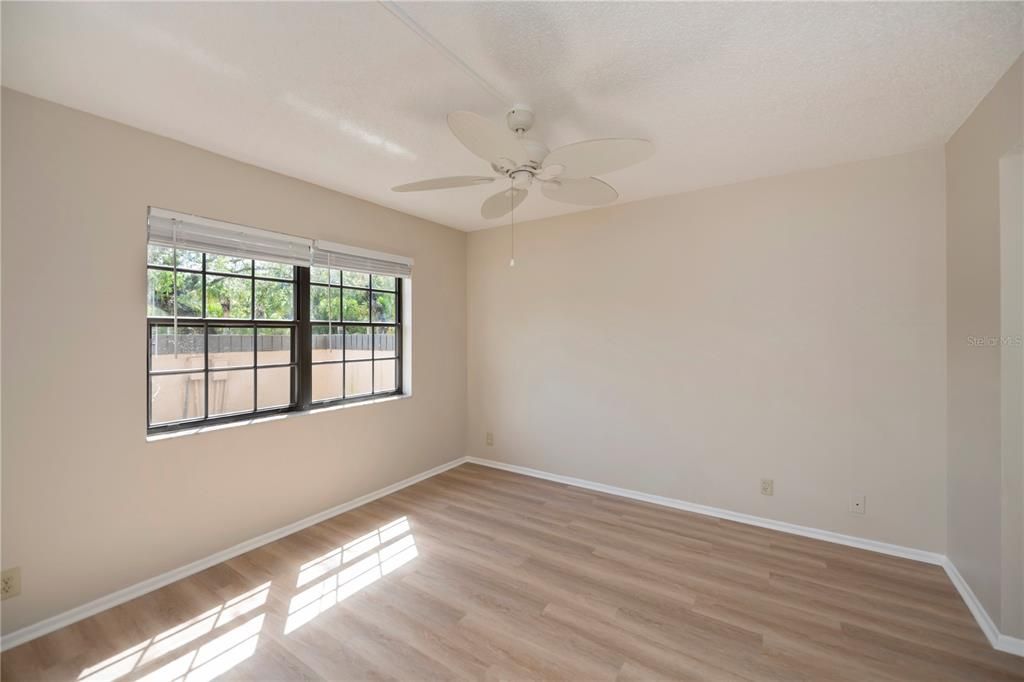 Master Bedroom w/new Luxury Vinyl Floors