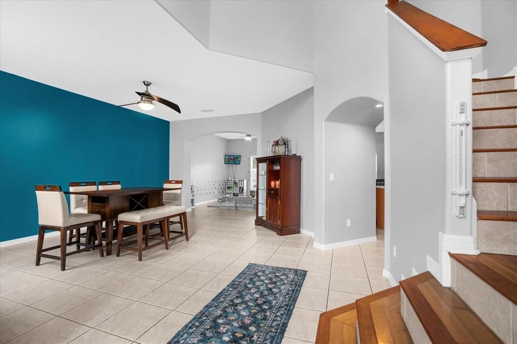 FORMAL DINING ROOM, NO CARPET ON STEPS