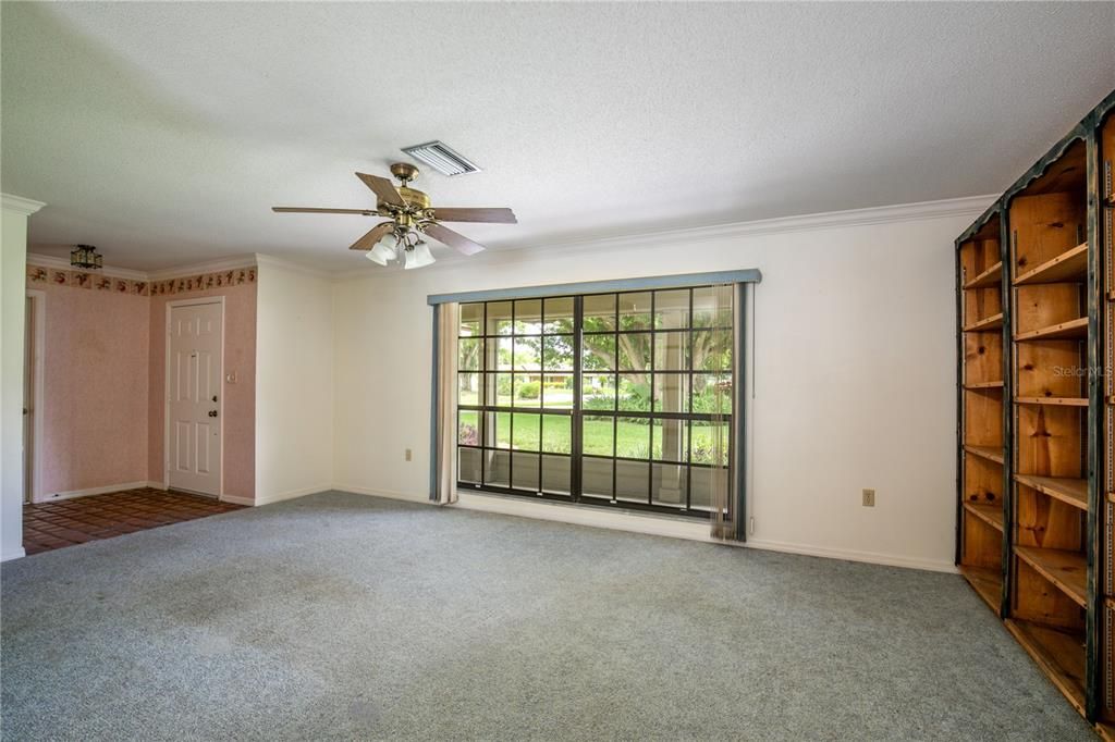 Living room looking out front window