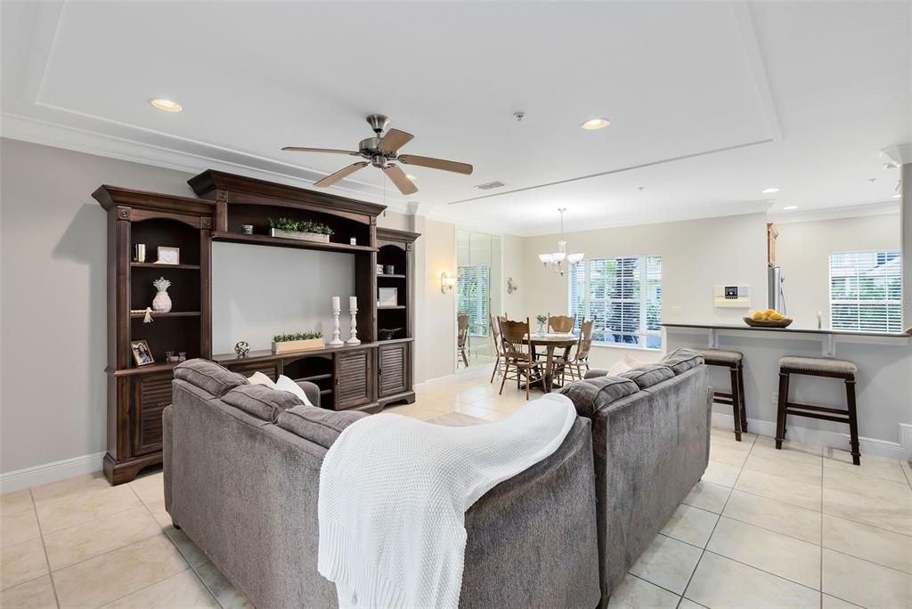 Great central gathering space in your 3 story townhouse