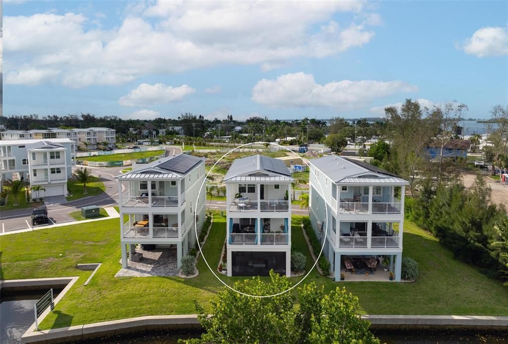 Rear elevation overlooking the canal