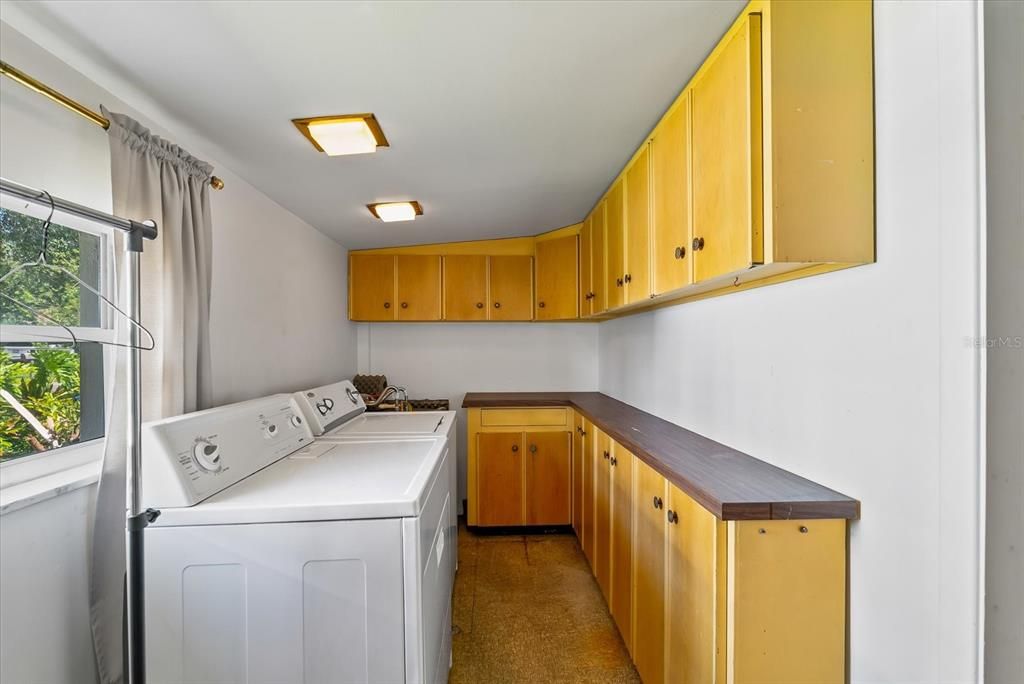 Laundry Room with Tons of STORAGE!