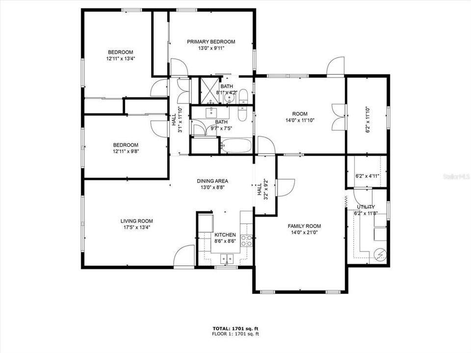 待售: $374,999 (3 贝兹, 2 浴室, 1582 平方英尺)