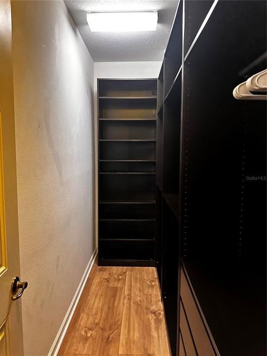 Walk-in Closet with organizers