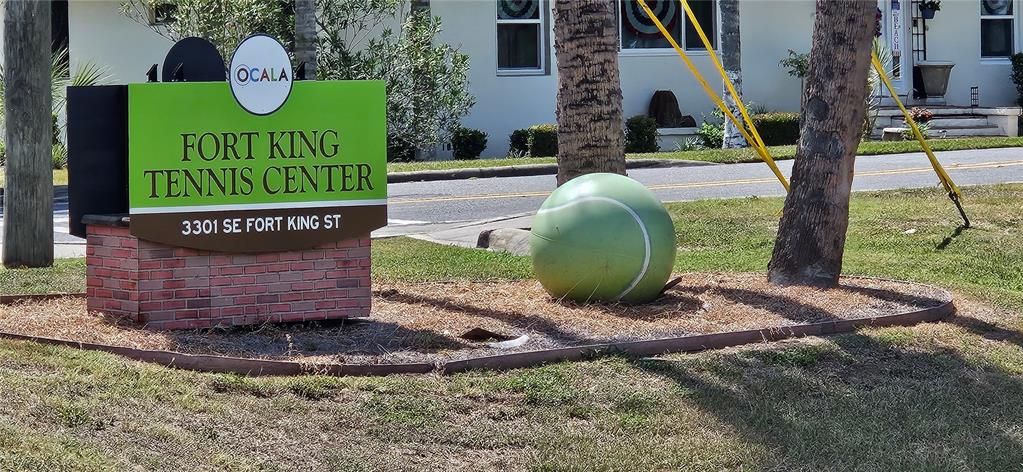 Tennis center with pickleball courts is one block away