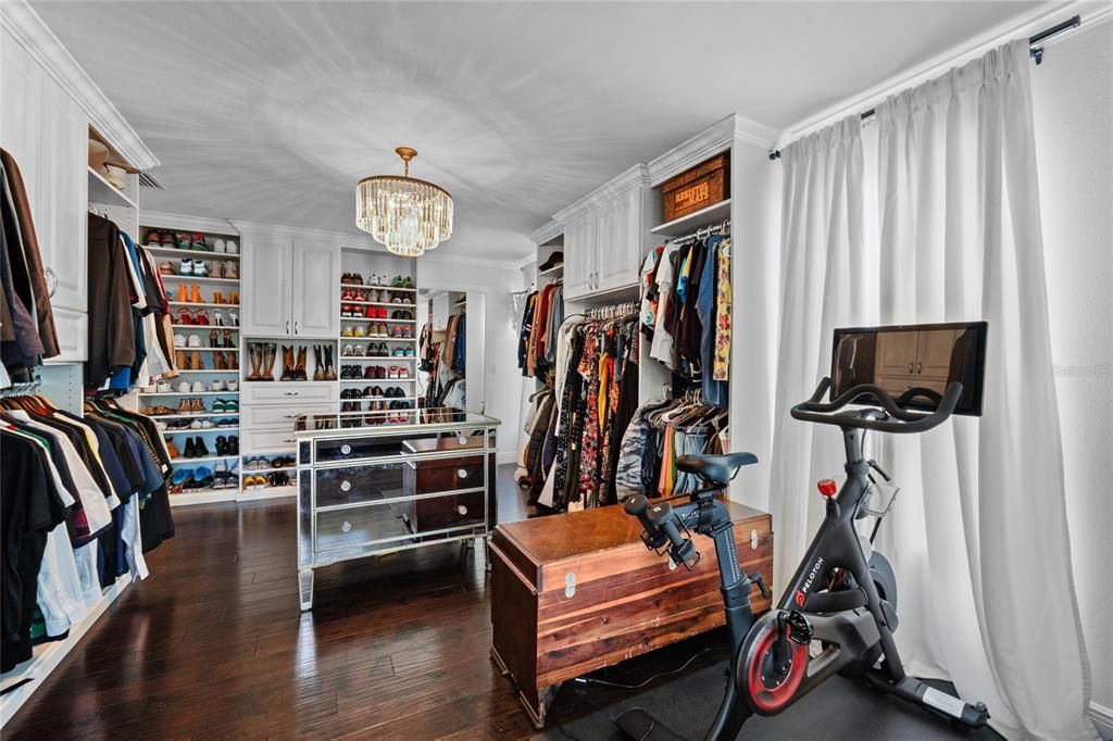 This Closet has room for all of your shoes, bags, and clothes